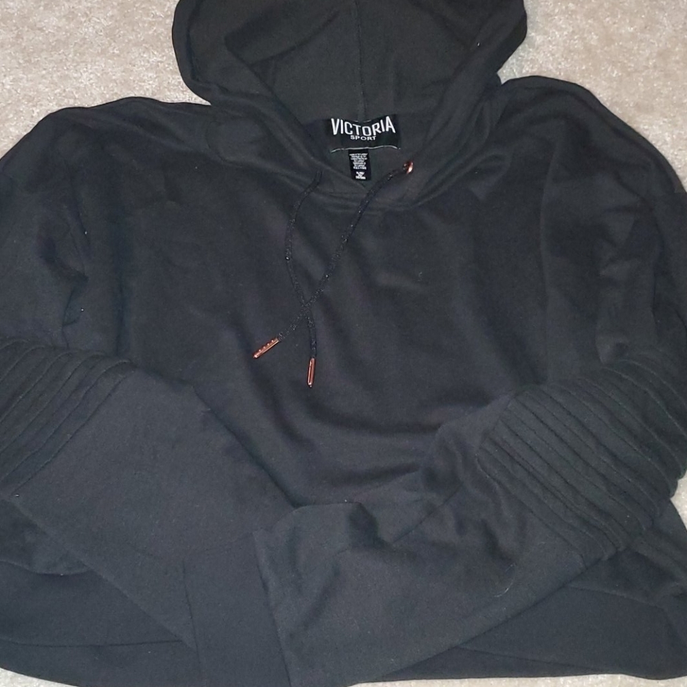 Victoria's Secret Crop Moto Hoodie
